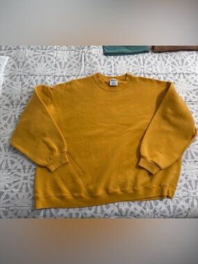 Vintage Mustard Yellow Crewneck Sweatshirt